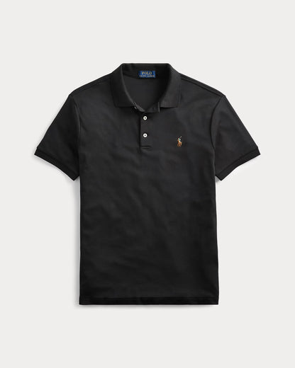 RL - Black - Color Pony Custom Slim Fit Polo Shirt - Black