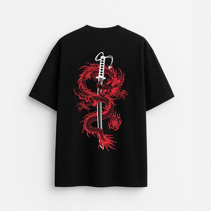 Dragon Sword - Drop Shoulder Tee