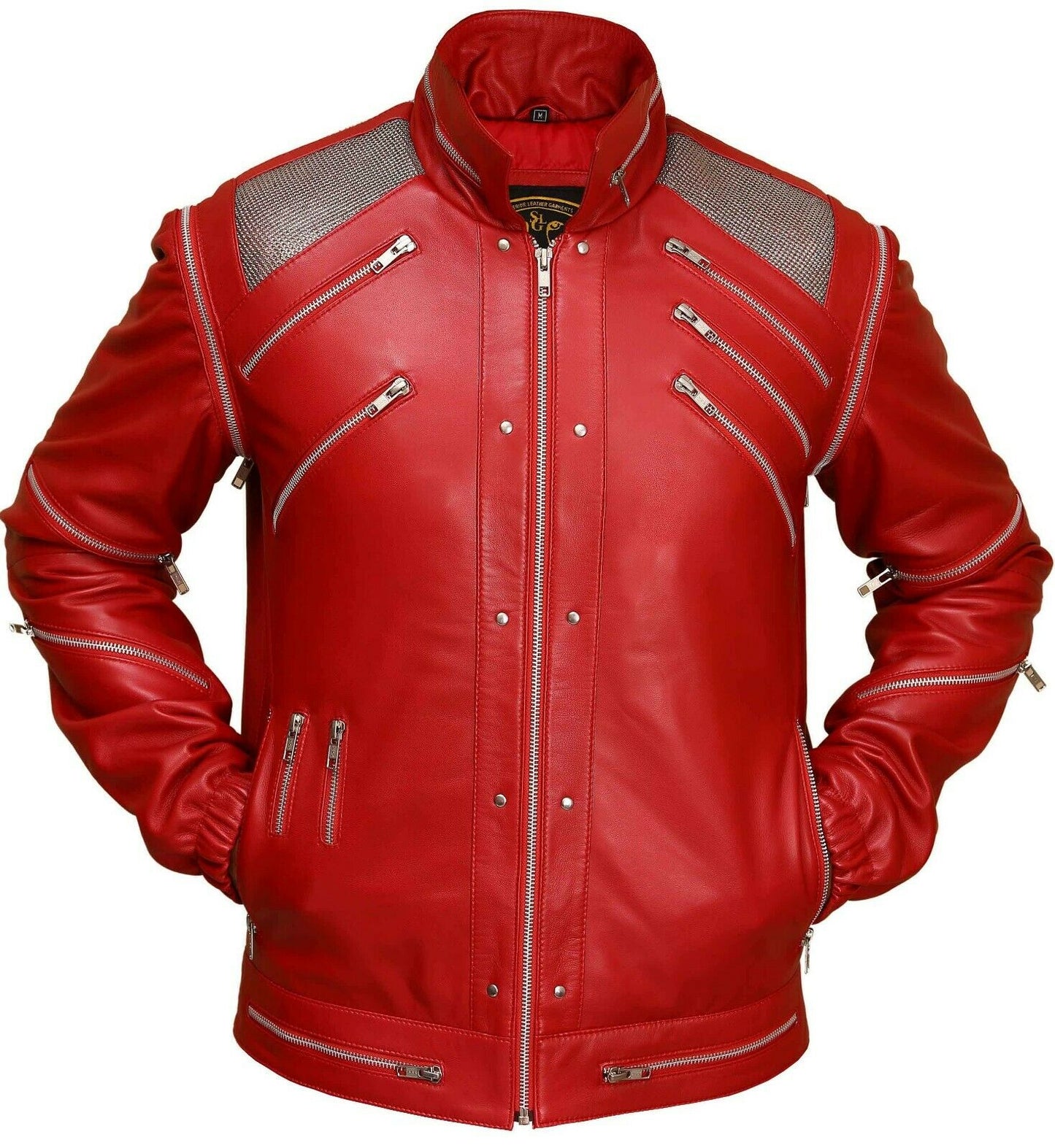 Red Beat It Leather Jacket